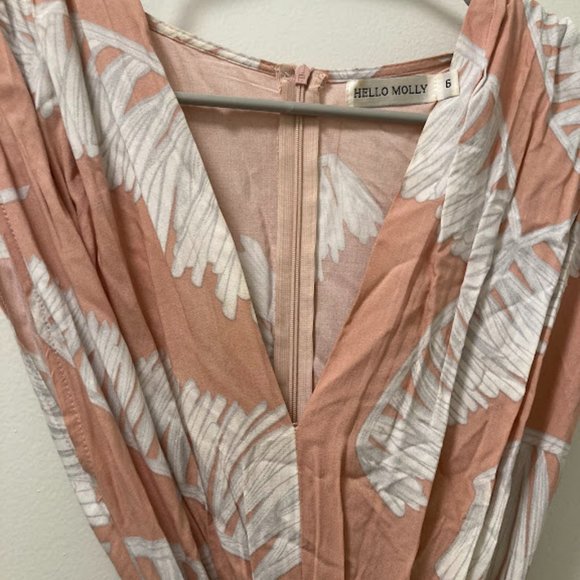 Hello Molly Flowy Palm Midi Dress - Picture 3 of 4